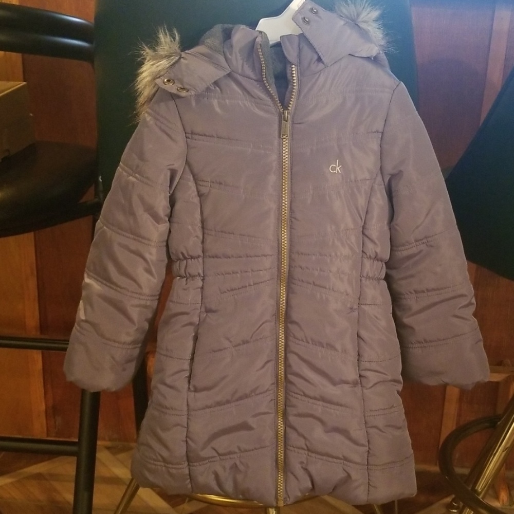Grey Calvin Klein Winter Coat